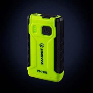 UNILITE, Powerbank with LED, 250 lumens, Highly visible Nylon & TPR casing, Magnetic base & Pocket clip, 114 x 65 x 32mm, 365g, 3.7V 7800mAh Li-ion battery, USB-C charging, IK07 & IP65.