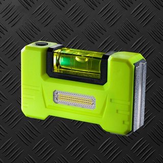 UNILITE, Spirit Level/Laser pointer & 350 lumen LED, Highly visible ABS & Alloy casing, Magnetic base & sides, Holster with belt clip, 55 x 90 x 25mm, 177g, 3.7V 800mAh Li-ion battery, IPX4.