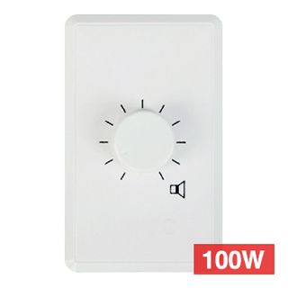ULTRA, Attenuator, 100 watt, 5 step, 100 volt line Speaker volume control, with bypass relay
