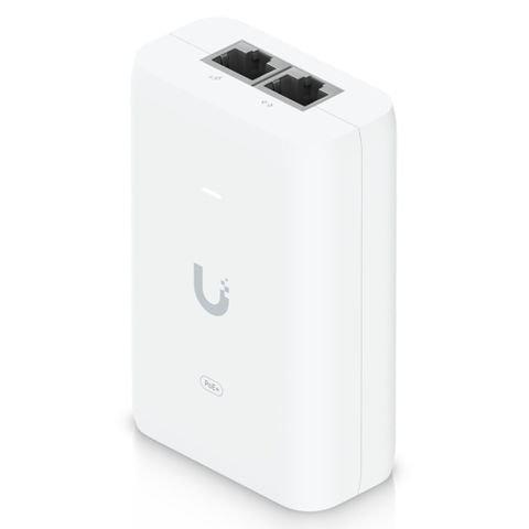 UBIQUITI, POE+ injector, Suits Ubiquiti U6-Lite, U6-LR & U6-PRO, 48V DC, 30W, 0.65A (renamed from U-POE-AT)