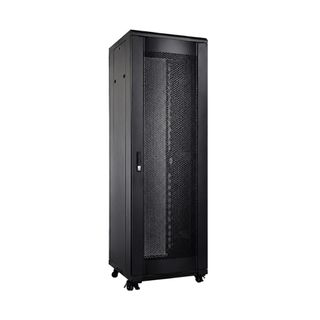 GARLAND, 45RU 19" Rack Cabinet, Floor mount, 800(W) x 2200(H) x 1000(D)mm, With mesh doors, Fan tray (4x fans) with thermostat, 3x shelves, 8 way power rail, Black powder coated finish.