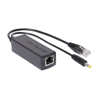 NETDIGITAL, Power Splitter, single POE input - single ethernet out with 12V DC output via 2.1mm DC jack, powered by POE.