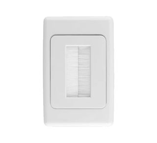 NETDIGITAL, Wall plate with brush, white.