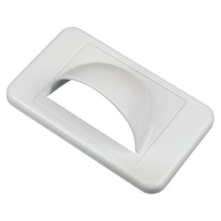 NETDIGITAL, Bullnose wall plate, White.