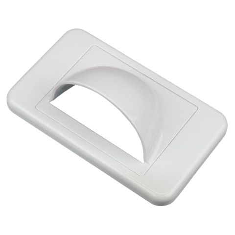 NETDIGITAL, Bullnose wall plate, White.