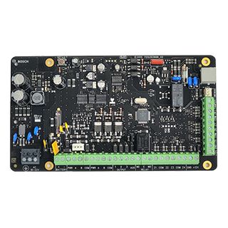 BOSCH, Solution 4100, Control panel, PCB only, 16 zones (expandable to 32), 4 on-board outputs (exp to 28), 2 areas, 4 doors, 64 users (32 key fobs / 32 pins), Up to 4 key pads