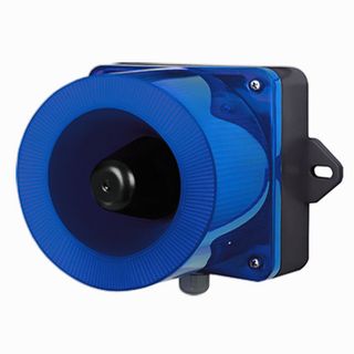 QLIGHT, Combination LED signal light and smart horn, BLUE colour, 115dB Max, 30 pre-recorded sounds, Binary or Bit input, SD Card support, IP66