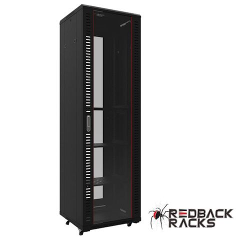 PSS, 18RU 19" Rack Cabinet, Floor mount, 600(W) x 988(H) x 600(D)mm, Dark grey powder coated finish, Includes 2x shelves, 800kg load capacity