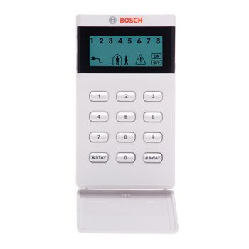 BOSCH, Solution 2000 & 3000, Key pad, Icon LCD, 16 Zone, White, Touch tone & backlit keys, Suits Solution 2000 & 3000 panel