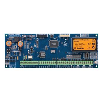 BOSCH, Solution 6000, Universal LAN zone expander module, PCB only, 8 Inputs, 4 Outputs, 1 amp power @ 12VDC, Requires T1813S/T plug pack & TB100103 battery