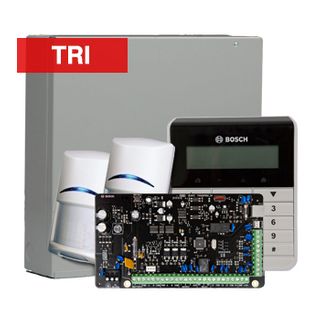 BOSCH, Solution 2000, Alarm kit, Includes ICP-SOL2-P panel, IUI-SOL-TEXT Alphanumeric LCD keypad, 2x ISC-BDL2-WP12G PIR detectors