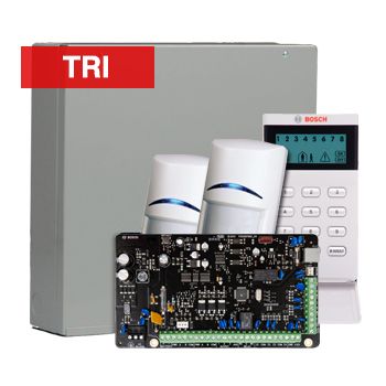 BOSCH, Solution 2000, Alarm kit, Includes ICP-SOL2-P panel, IUI-SOL-ICON LCD keypad, 2x ISC-BDL2-WP12G Tritech detectors