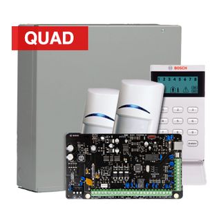 BOSCH, Solution 2000, Alarm kit, Includes ICP-SOL2-P panel, IUI-SOL-ICON LCD keypad, 2x ISC-BPQ2-W12 Quad PIR detectors