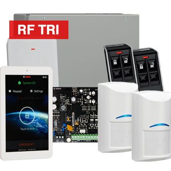BOSCH, Solution 3000, Wireless Alarm kit, Includes ICP-SOL3-P panel, IUI-SOL-TS7 7" LCD Touchscreen keypad, 2x RFDL-11 Wireless Tri-Tech detectors, B810 Wireless receiver, 2x RFKF-FB transmitters