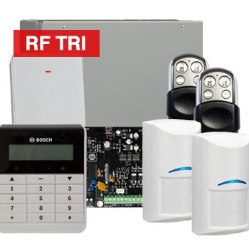 BOSCH, Solution 3000, Wireless Alarm kit, Includes ICP-SOL3-P panel, IUI-SOL-TEXT keypad, 2x RFDL-11 Wireless Tri-Tech detectors, B810 Wireless receiver, 2x HCT4UL transmitters