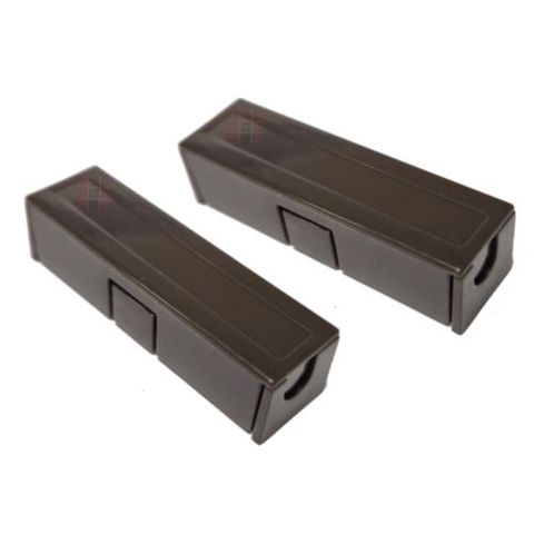 TAG, Reed switch (magnetic contact), Concealed screws, Surface mount, Brown, N/C, 2" (50.8mm) length, 3/8" (9.53mm) width, 1.2" (30.48mm) height, 1" (25.4mm) gap