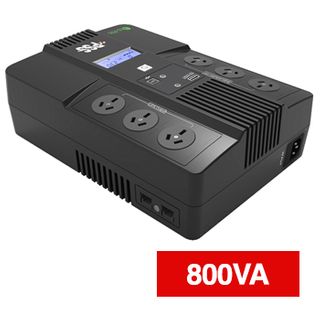 PSS, Eco Series, 800 VA Powerboard UPS, 3 x 240V UPS Outlets, 3 x 240V Surge Protected Outlets, Built-in USB Charger, 190(W) x 270(H) x 90(D)mm