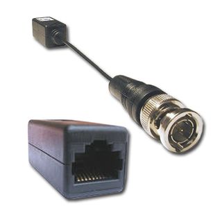 EQL, Teleconnect, Balun, 1x Video, Wall mountable slim line case, BNC male (on 150 mm tail) to RJ45 jack, Passive