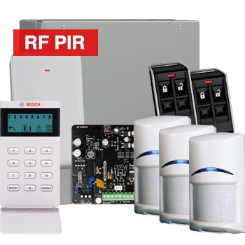 BOSCH, Solution 3000, Wireless Alarm kit, Includes ICP-SOL3-P panel, IUI-SOL-ICON LCD keypad, 3x RFPR-12 Wireless PIR detectors, B810 Wireless receiver, 2x RFKF-FB transmitters