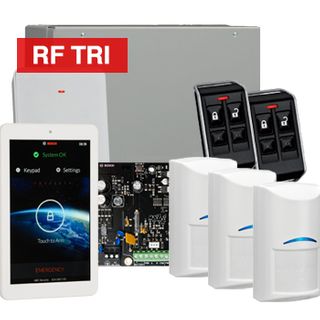 BOSCH, Solution 3000, Wireless Alarm kit, Includes ICP-SOL3-P panel, 7" Touchscreen keypad, 3x RFDL-11 Wireless Tri-Tech detectors, B810 Wireless receiver, 2x RFKF-FB transmitters