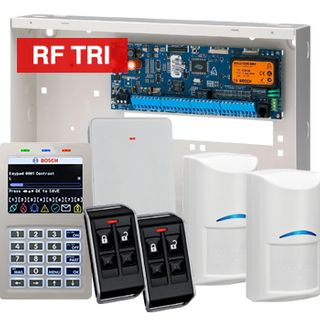 BOSCH, Solution 6000, Wireless alarm kit, Inc CC610PB panel, CP736B Smart Prox LCD keypad, 2x RFDL-11 wireless Tritech detectors, RFRC-STR2 Radion receiver, 2x RFKF-FB transmitters