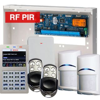 BOSCH, Solution 6000, Wireless alarm kit, Inc CC610PB panel, CP736B Smart Prox LCD keypad, 2x RFPR-12 wireless PIR detectors, RFRC-STR2 Radion receiver, 2x HCT-4UL transmitters