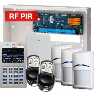 BOSCH, Solution 6000, Wireless alarm kit, Inc CC610PB panel, CP736B Smart Prox LCD keypad, 3x RFPR-12 wireless PIR detectors, RFRC-STR2 Radion receiver, 2x HCT4UL transmitters