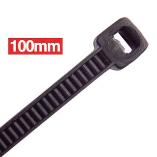 CABAC, Cable ties, 100mm x 2.5mm, Black, Packet of 100