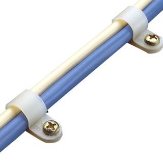 CABAC, P Clip, Nylon cable clip, Natural colour, 6.4mm, Box of 100