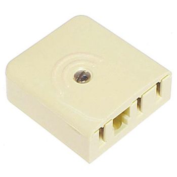 TELEMASTER, Telephone socket, Mode 3 alarm system data socket (611), Suits 604, 605, 606  telephone plugs, Includes contact cams, Ivory