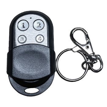 BOSCH, Wireless key fob transmitter, Premium stainless case, 4 button, Suits RE005EV2, WE800EV2 & HCR15 receivers, 433MHz