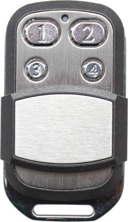 BOSCH, Wireless key fob transmitter, Premium stainless case, 4 button, 433MHz, Suits HCR15, RE005EV2, WE800EV2 Receivers
