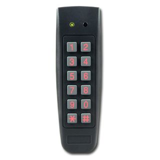 ROSSLARE, Keypad, Plastic body, Slimline 6x2, Standalone 500 Users, Optical tamper switch, Lock and Aux outputs, Weather resistant, 12/24V AC/DC @ 135mA,
