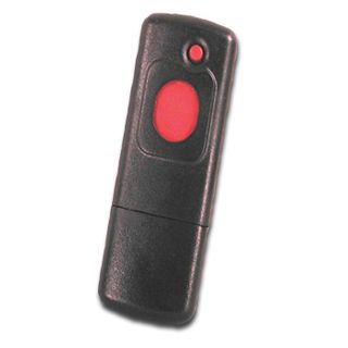 BOSCH, Solution Series, Wireless keyfob transmitter, 2 button, Uniquely coded panic/medical buttons, Belt/pocket clip, Up to 100m range (open air), 433MHz, For use with RF3212E wireless receiver