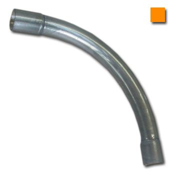 AUSSIEDUCT, 25mm, 90 degree sweep bend, Orange, Suits heavy duty 25mm rigid onduit