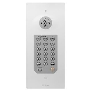 TOA, 8000 Series, Flush mount Hands-free Master Door station, Non IP addressable, connects to a Toa IP intercom exchange, IP65 rated,