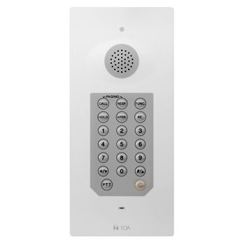 TOA, 8000 Series, Flush mount Hands-free Master Door station, Non IP addressable, connects to a Toa IP intercom exchange, IP65 rated,