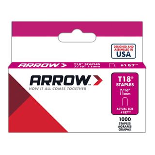 ARROW, Staples, T18, 7/16" (11mm), Pkt 1000,