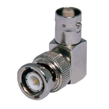 NETDIGITAL, BNC adaptor, L shape, ( Right angle, 90 Deg Elbow), Male to female,