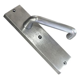 LEGGE, 700 Alpha, External standard cover plate with cylinder hole and LED, D style lever handle, Plate 172mm high x 46mm wide