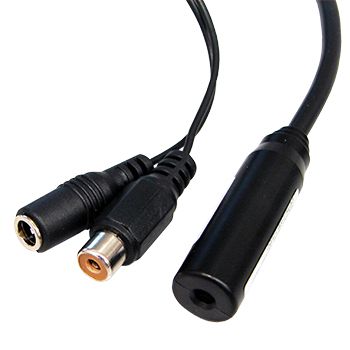 NETDIGITAL, CCTV Microphone and Preamp, Max 2V p-p, 14mm Dia, 12V DC, 10 mA, 490mm lead,