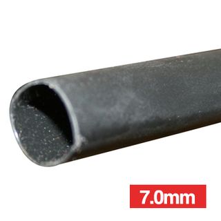 NETDIGITAL, Heat shrink tubing, Glue lined, Black, 7.0mm, 1.2m length, 3:1 shrink ratio,