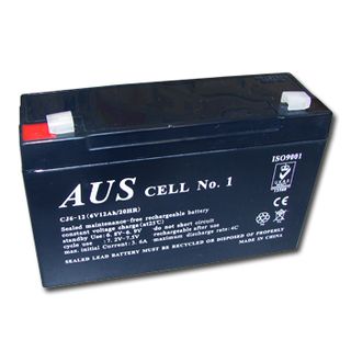 BATTERY, 6 Volt 7 AH sealed lead acid, Dimensions (not inc. terminals) 150(W)mm x 34(D)mm x 93(H)mm,