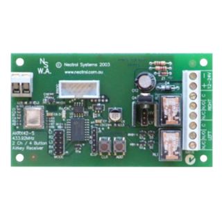 AIRKEY, Receiver, Two channel, 12 Function, Duress, Maximum security, Screw terminal, Stores up to 340x 2, 4 or 6 button Airkey transmitters, 12V DC,