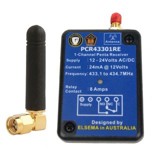 ELSEMA, Pentacode Receiver, 1 Channel, with Relay output, 433 - 434MHz FM signal,