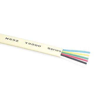 CABLE, Phone 6 core flat, 6 x 7/0.16mm, Ivory colour, 500m roll,