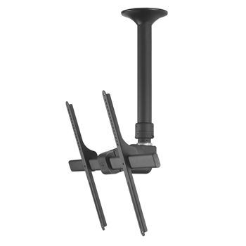 ATDEC, Telehook, Monitor bracket, Ceiling mount, Black, 65kg holding force, 550 - 900mm extension, Universal mounting options, 360 degree rotation,