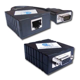 EQL, Teleconnect, Balun, VGA Set, PC - VGA to RJ45 (Monitor reversed), Max dist -  VGA 100mtr & SXGA 60mtr, (Note: Must use shielded Cat5e & RJ45 plug)