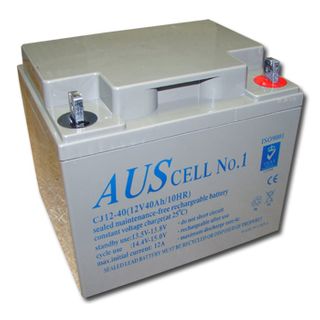 BATTERY, 12 Volt 40 AH sealed lead acid, Dimensions (not inc. terminals) 195(W)mm x 165(D)mm x 167(H)mm,