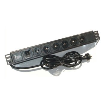 PSS, 6 Way horizontal power rail, Suits 19" Rack mount enclosure,